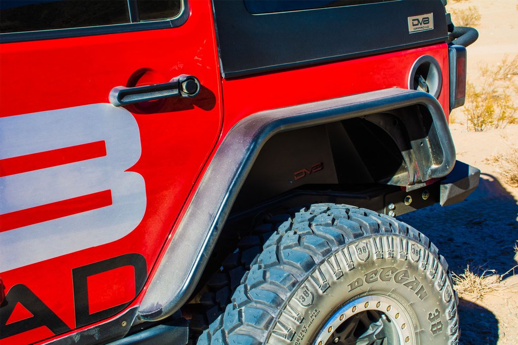 DV8 Offroad FENDB-02 Fender Flares; Wide; Front & Rear for Select Jeep Wrangler, Jeep Wrangler JK