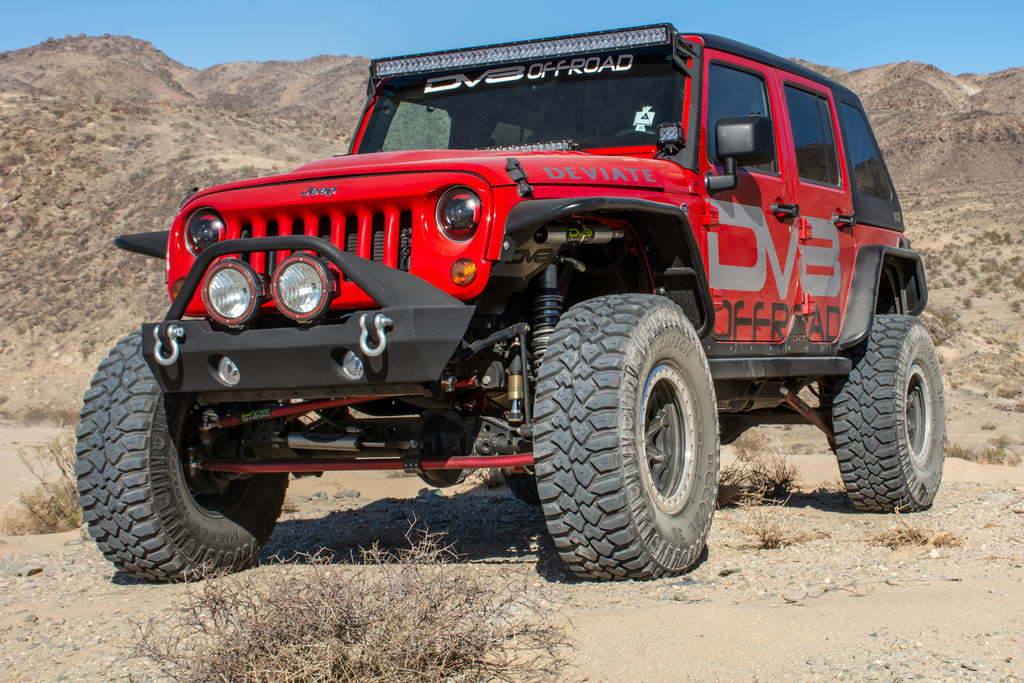 DV8 Offroad FENDB-02 Fender Flares; Wide; Front & Rear for Select Jeep Wrangler, Jeep Wrangler JK