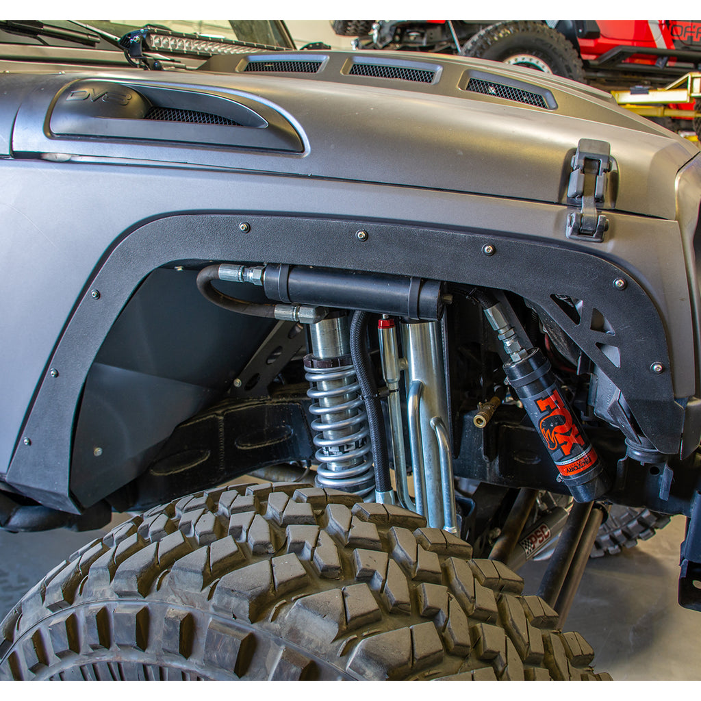 DV8 Offroad FENDB-08 Fender Flares; Delete; Front & Rear for Select Jeep Wrangler, Jeep Wrangler JK