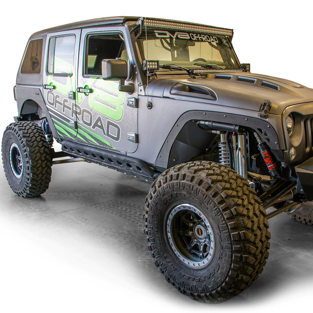 DV8 Offroad FENDB-08 Fender Flares; Delete; Front & Rear for Select Jeep Wrangler, Jeep Wrangler JK