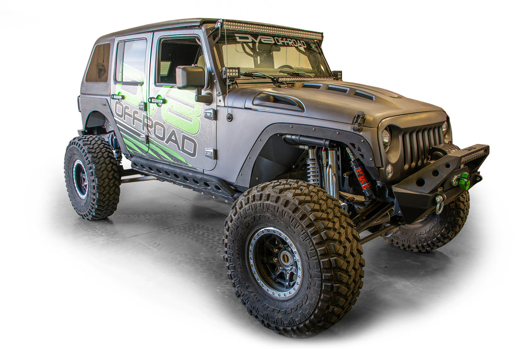 DV8 Offroad FENDB-08 Fender Flares; Delete; Front & Rear for Select Jeep Wrangler, Jeep Wrangler JK