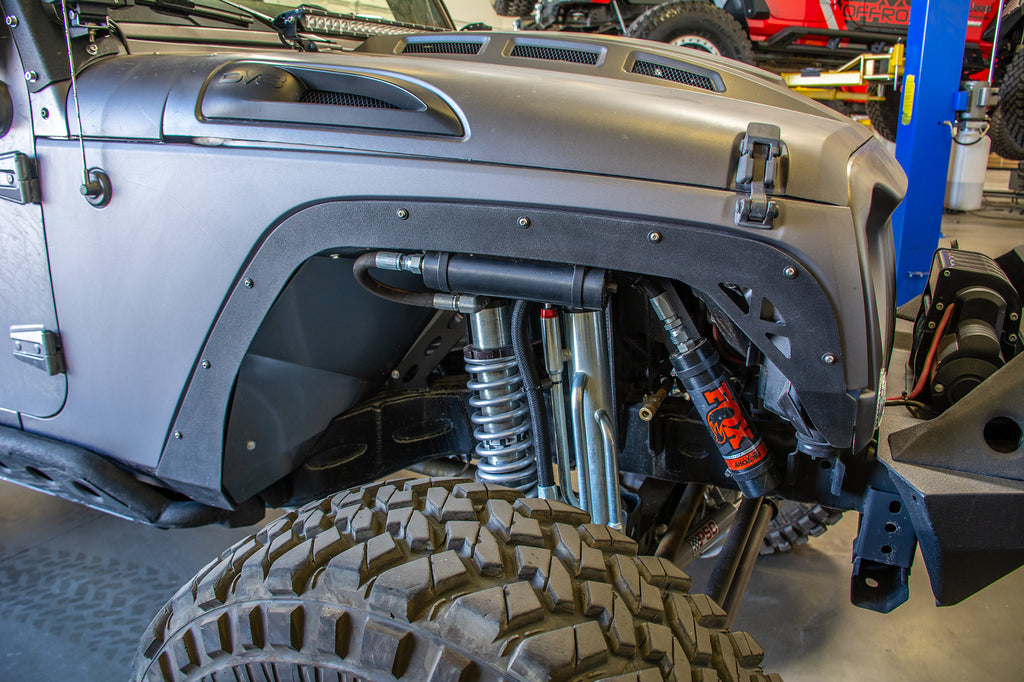DV8 Offroad FENDB-08 Fender Flares; Delete; Front & Rear for Select Jeep Wrangler, Jeep Wrangler JK
