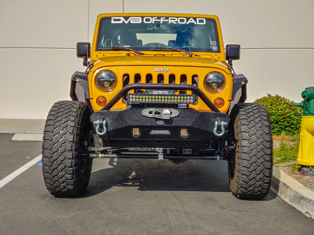 DV8 Offroad FENDB-09 Fender Flares; Armor; Front & Rear for Select Jeep Wrangler, Jeep Wrangler JK