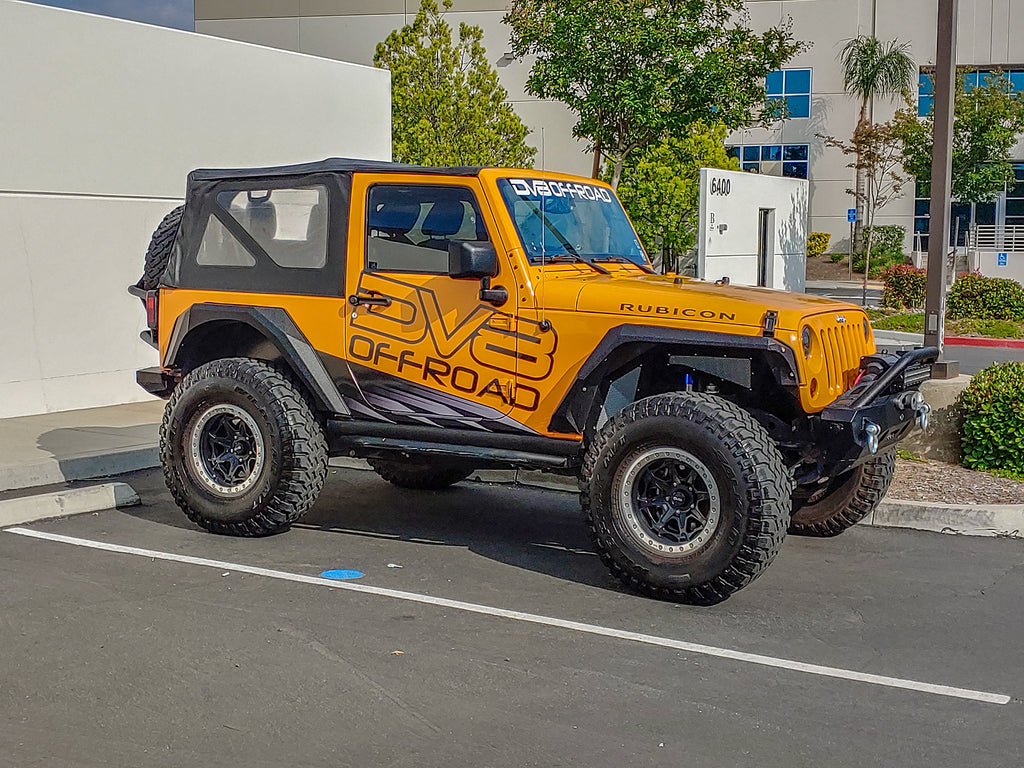 DV8 Offroad FENDB-09 Fender Flares; Armor; Front & Rear for Select Jeep Wrangler, Jeep Wrangler JK