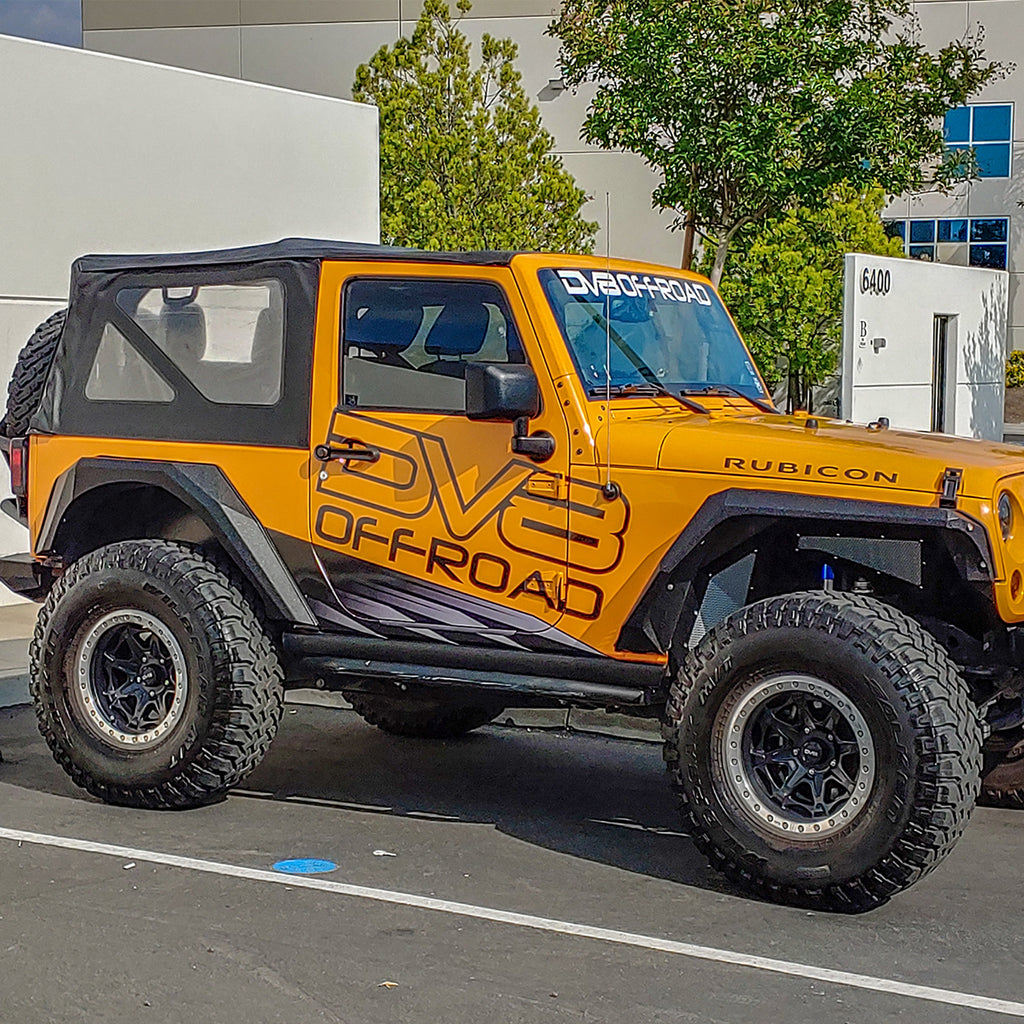 DV8 Offroad FENDB-09 Fender Flares; Armor; Front & Rear for Select Jeep Wrangler, Jeep Wrangler JK