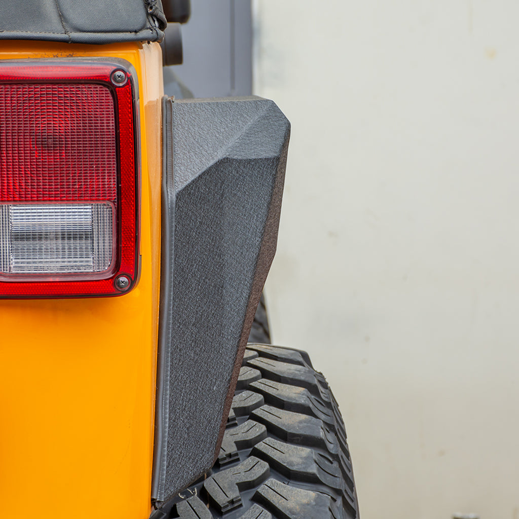 DV8 Offroad FENDB-09 Fender Flares; Armor; Front & Rear for Select Jeep Wrangler, Jeep Wrangler JK