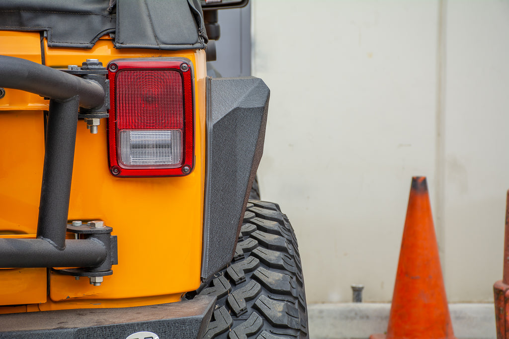 DV8 Offroad FENDB-09 Fender Flares; Armor; Front & Rear for Select Jeep Wrangler, Jeep Wrangler JK