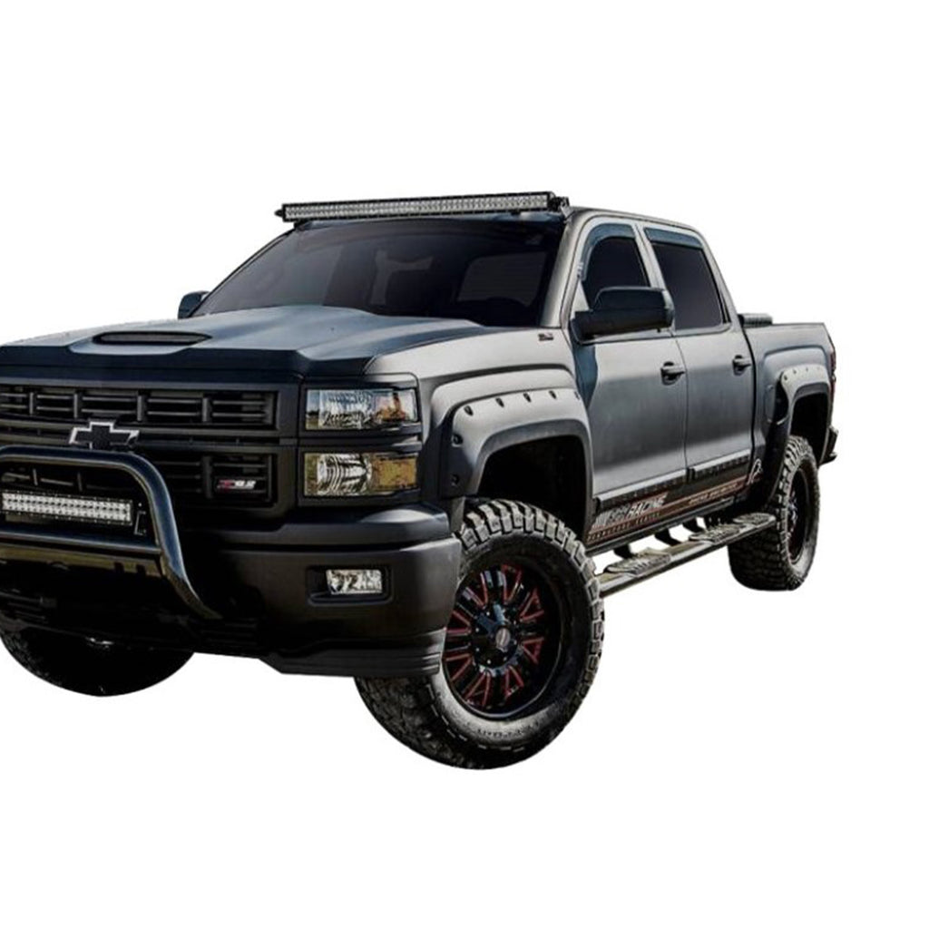 Black Horse Off Road FF-CHSI25-SM-PKT Fender Flares for Select Chevrolet Silverado 1500, Chevrolet Silverado HD, Chevrolet Silverado HD