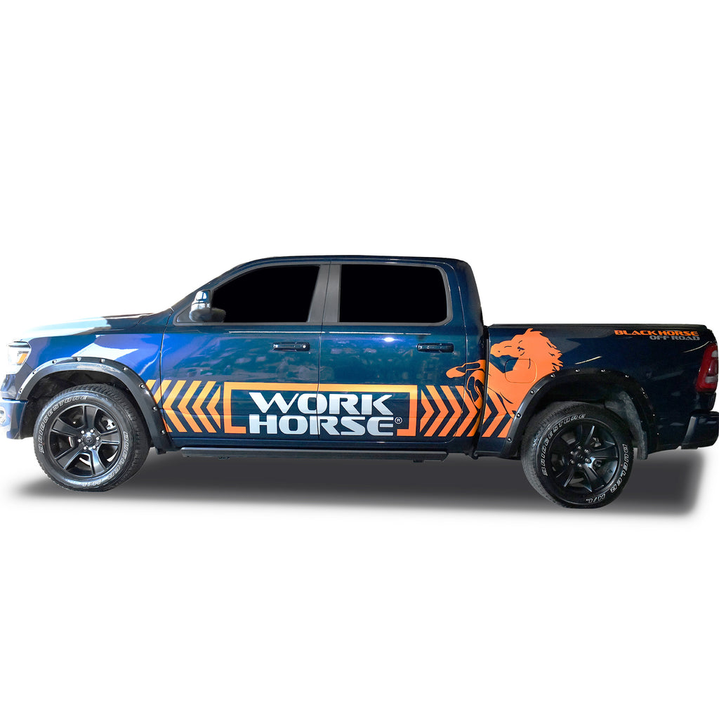 Black Horse Off Road FF-DORA-19-SM Fender Flares for Select Ram