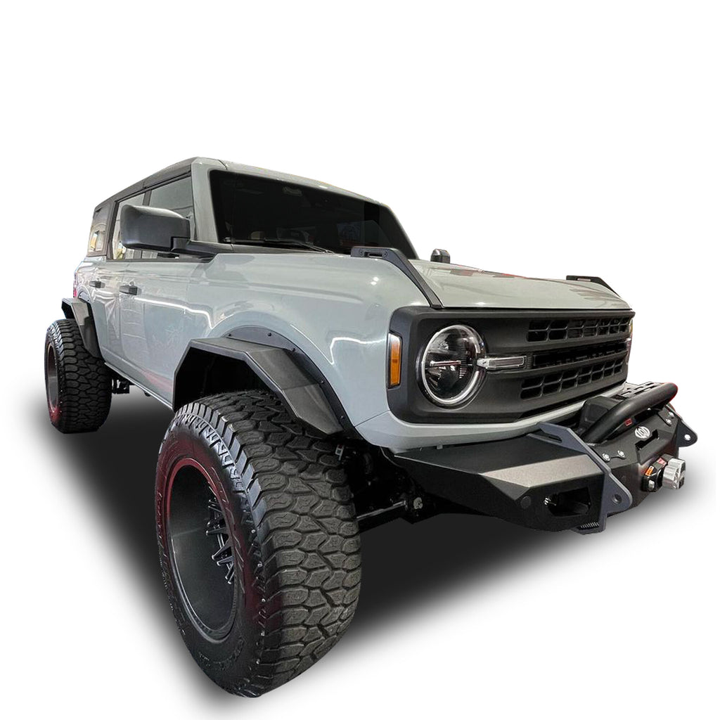 Black Horse Off Road FF-FBFR22HD Front & Rear Fender Flares for Select Ford Bronco