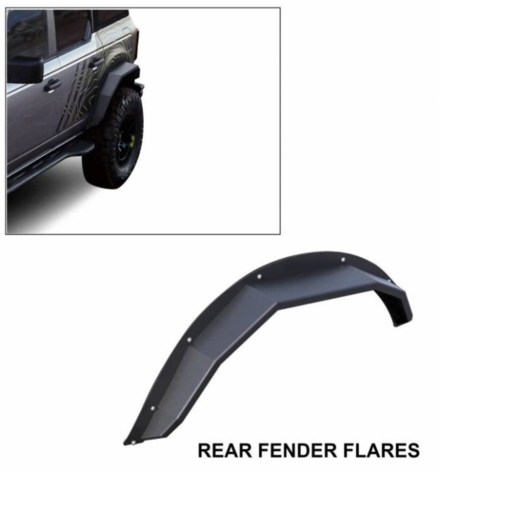 Black Horse Off Road FF-FBR21HD Fender Flares for Select Ford Bronco