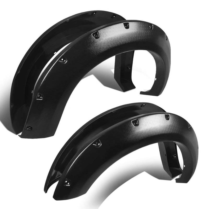 Black Horse Off Road FF-GMSIET Textured Fender Flares for Select GMC Sierra