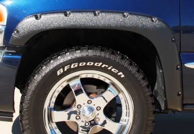 Black Horse Off Road FF-GMSIET Textured Fender Flares for Select GMC Sierra