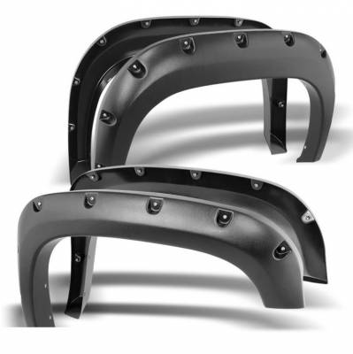 Black Horse Off Road FF-TOTA02-SM-PKT-12 Fender Flares for Select Toyota Tacoma