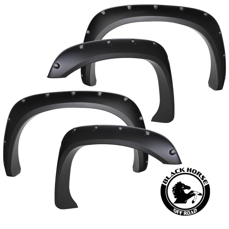 Black Horse Off Road FF-TOTULT-07 Textured Fender Flares for Select Toyota Tundra