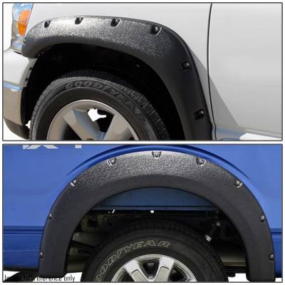 Black Horse Off Road FF-TOTULT-07 Textured Fender Flares for Select Toyota Tundra