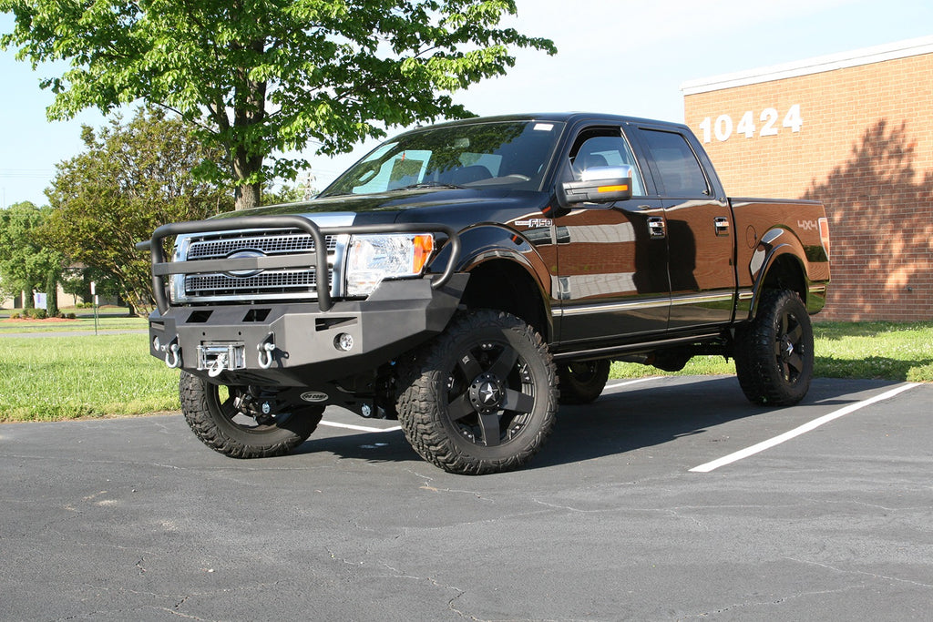Fab Fours FF09-H1950-B Premium Heavy Duty Winch Front Bumper for Select Ford F-150