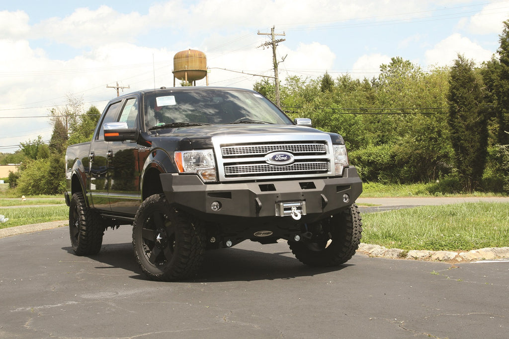 Fab Fours FF09-H1951-B Premium Heavy Duty Winch Front Bumper for Select Ford F-150