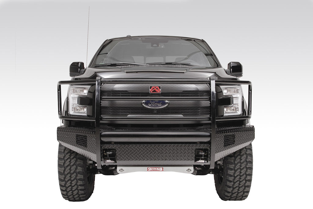 Fab Fours FF09-K1960-1 Black Steel Front Ranch Bumper for Select Ford F-150