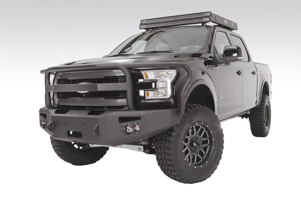 Fab Fours FF15-H3250-B Premium Heavy Duty Winch Front Bumper for Select Ford F-150