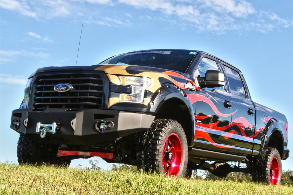 Fab Fours FF15-H3251-1 Premium Heavy Duty Winch Front Bumper for Select Ford F-150