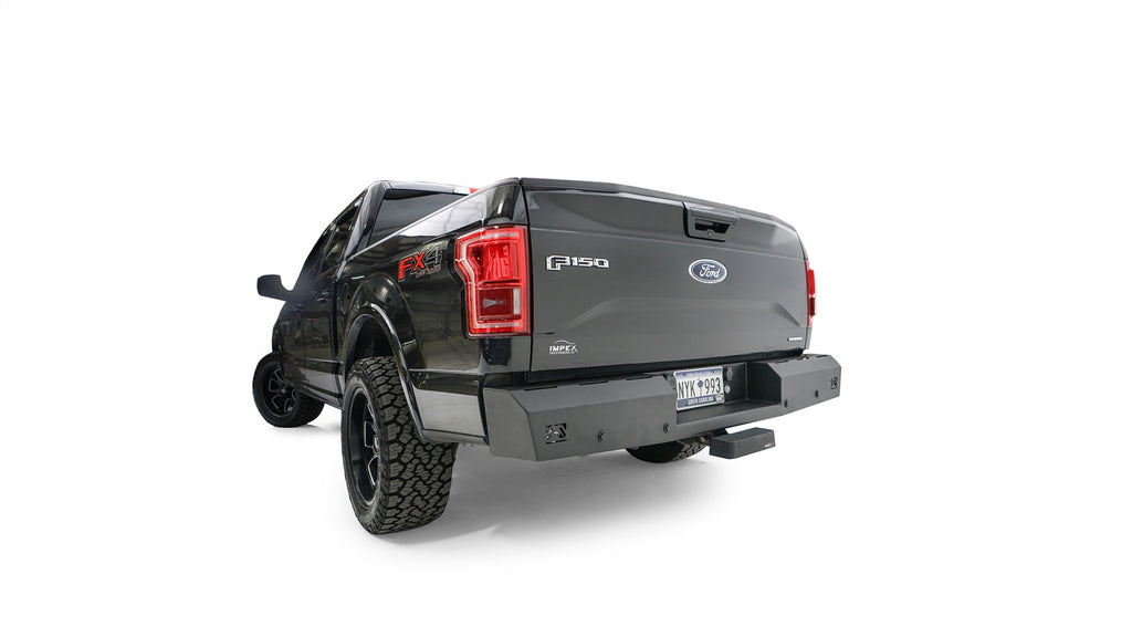 Fab Fours FF15-RT3250-1 Red Steel Rear Bumper for Select Ford F-150
