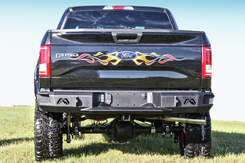 Fab Fours FF15-W3250-1 Heavy Duty Rear Bumper for Select Ford F-150
