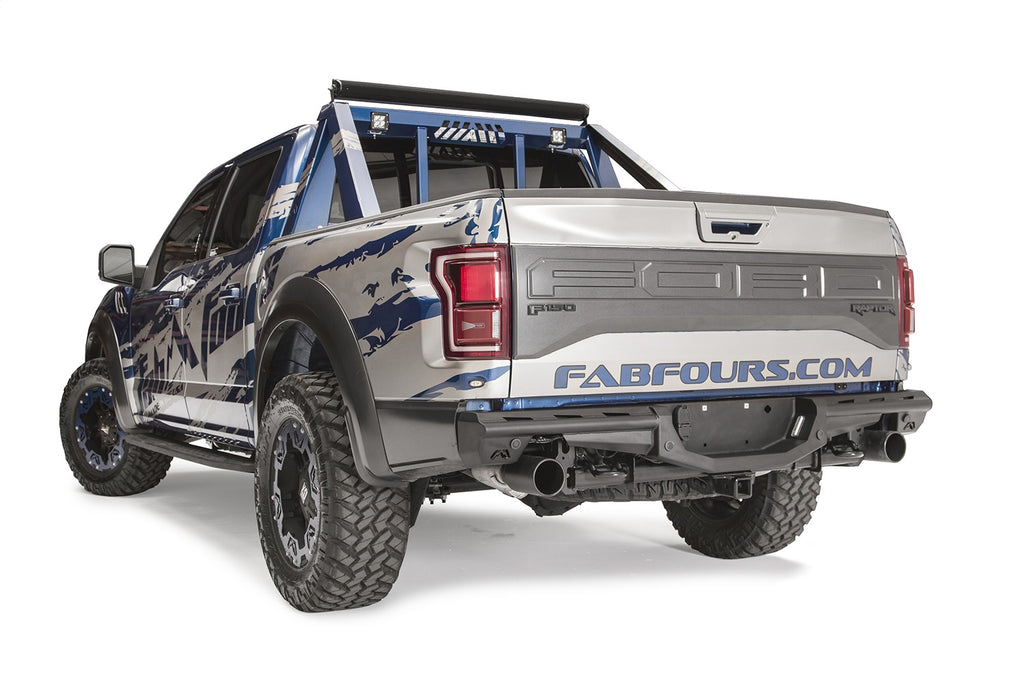 Fab Fours FF17-E4371-B Aero Rear Bumper for Select Ford F-150