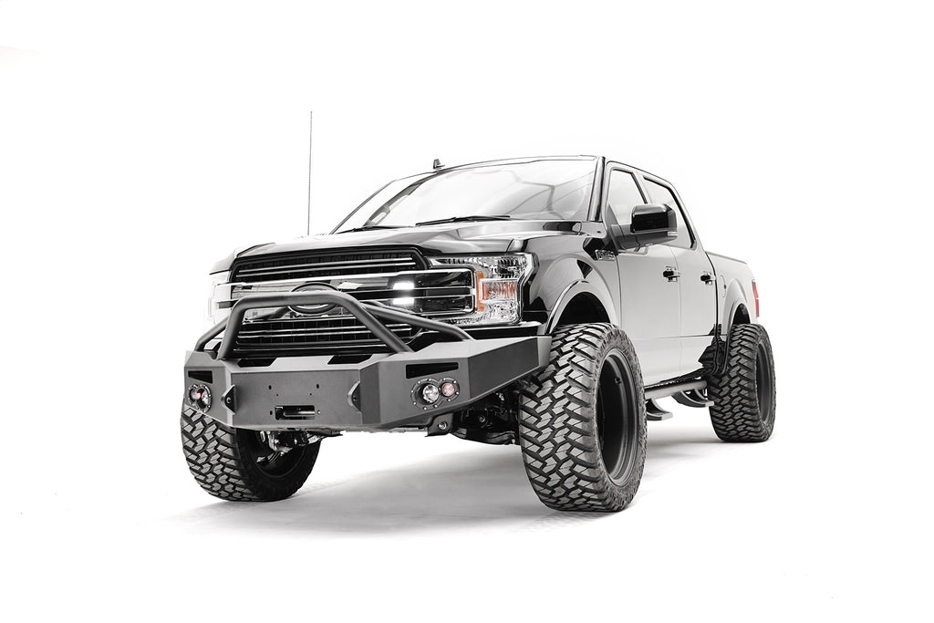 Fab Fours FF18-H4552-B Premium Winch Front Bumper for Select Ford F-150