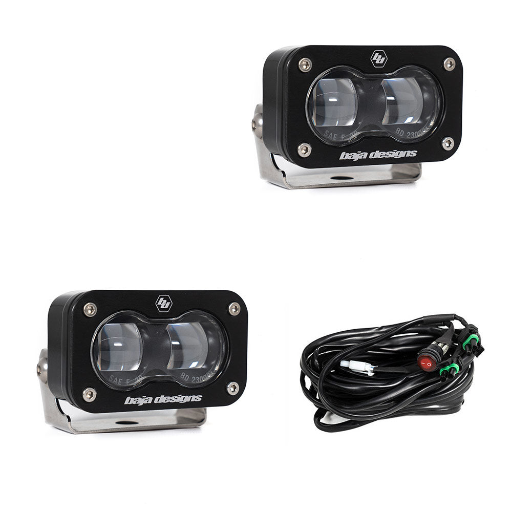 Baja Designs 237801 S2 SAE LED Auxiliary Light Pod Pair