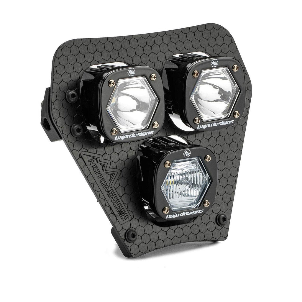 Baja Designs 38-7021 KTM Triple S1 "Hydra" (D/C) LED Headlight Kit for Select KTM 300 XC-W, KTM 450 XCF-W