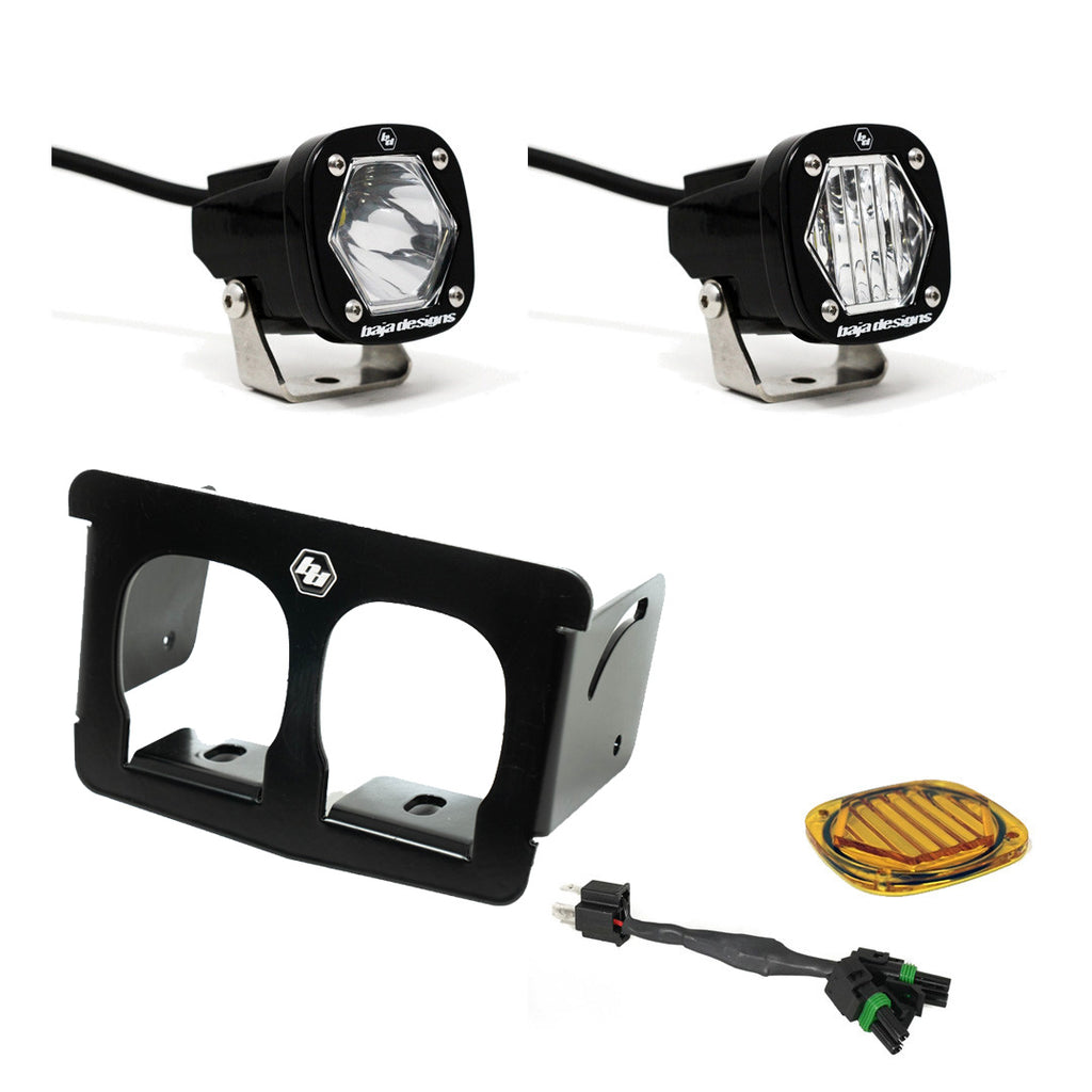 Baja Designs 387006 Suzuki, DRZ400/S/SM, DR650/SE/R/RE/S Dual S1 Headlight Kit for Select Suzuki DR-Z400S, Suzuki DR-Z400SM, Suzuki DR650S, Suzuki DR650SE
