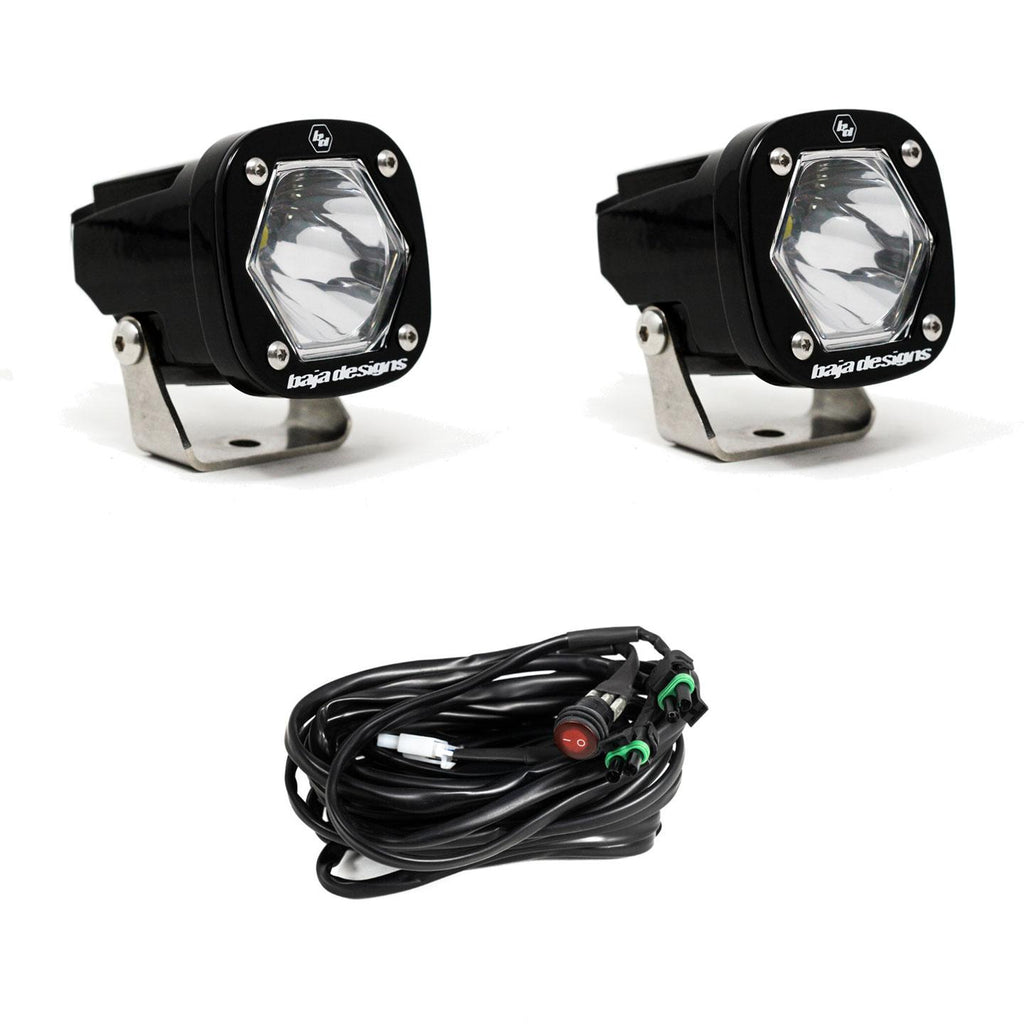 Baja Designs 387801 S1 Black LED Auxiliary Light Pod Pair