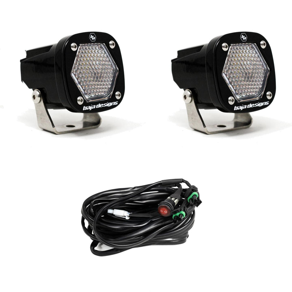 Baja Designs 387806 S1 Black LED Auxiliary Light Pod Pair