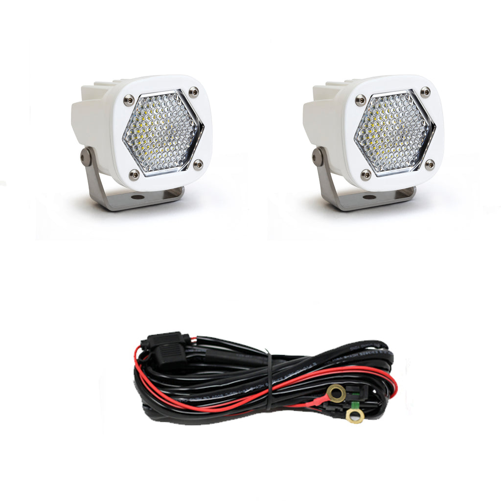 Baja Designs 387806WT S1 White LED Auxiliary Light Pod Pair