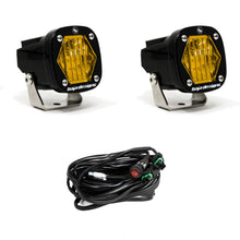 Load image into Gallery viewer, Baja Designs 387815 S1 Black LED Auxiliary Light Pod Pair