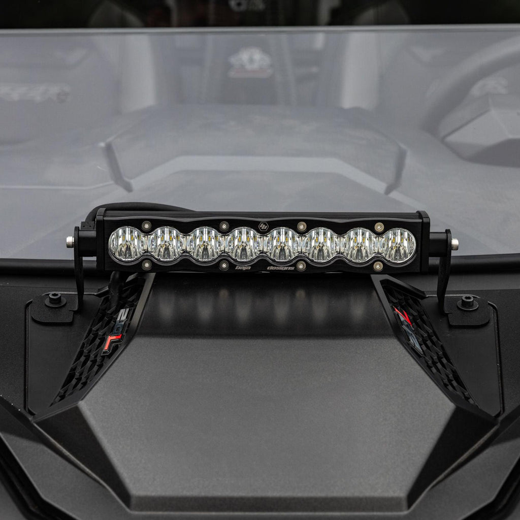 Baja Designs 44-8299 S8 10" Light Bar Hood Mount Kit for Select Polaris RZR PRO XP 4 Premium, Polaris RZR PRO XP 4 Sport, Polaris RZR PRO XP 4 Ultimate, Polaris RZR PRO XP Premium, Polaris RZR PRO XP Sport, Polaris RZR PRO XP Ultimate, Polaris RZR Pro R
