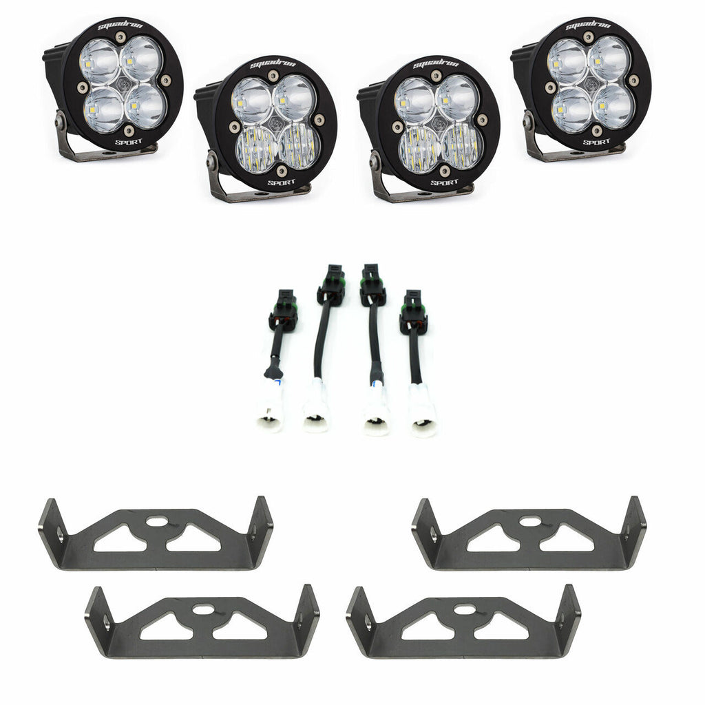 Baja Designs 447009 Squadron-R Sport Headlight Kit for Select Yamaha YXZ1000R, Yamaha YXZ1000R SE, Yamaha YXZ1000R SS, Yamaha YXZ1000R SS SE, Yamaha YXZ1000R SS XT-R