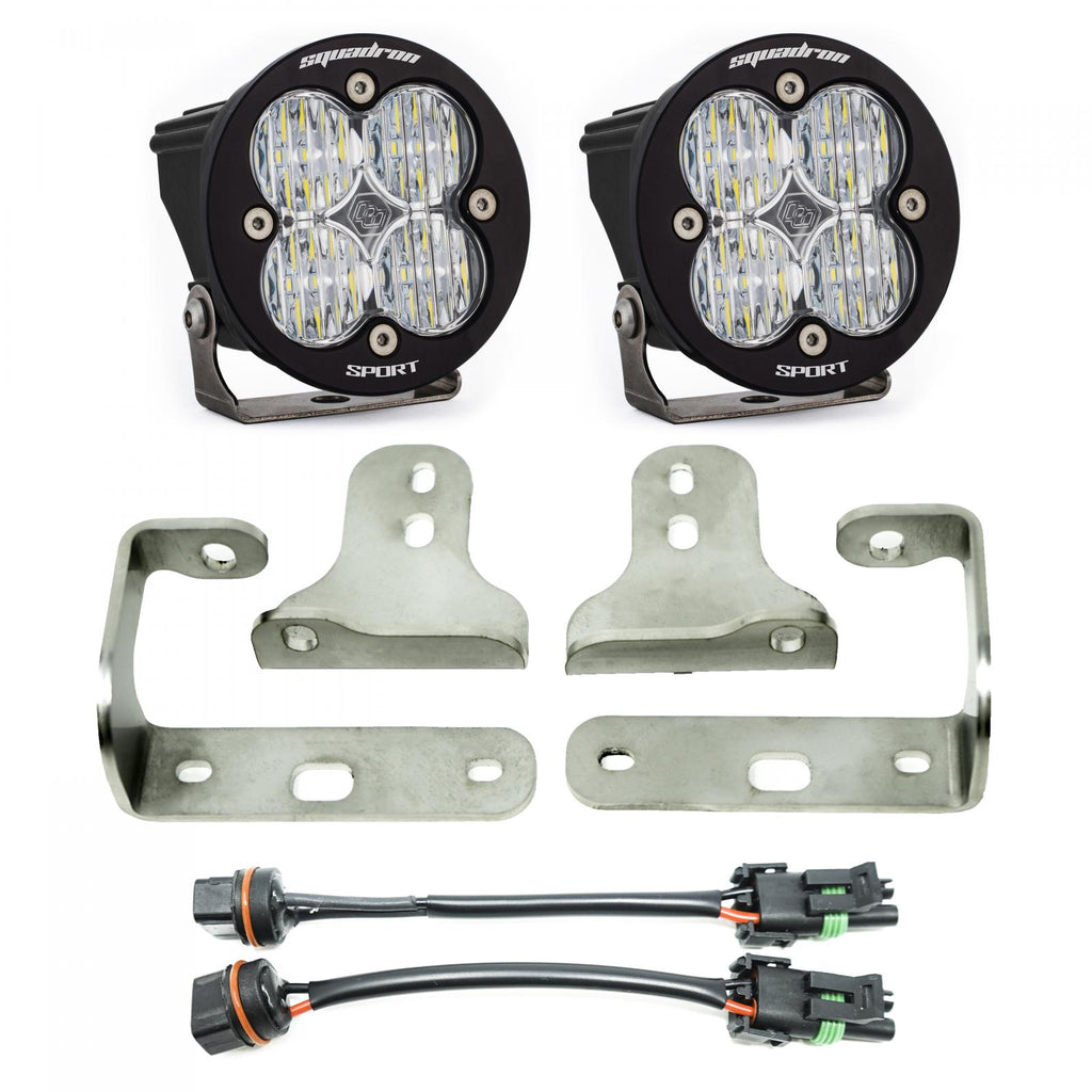 Baja Designs 447066 Squadron-R Sport Fog Pocket Light Kit for Select Jeep Gladiator, Jeep Wrangler