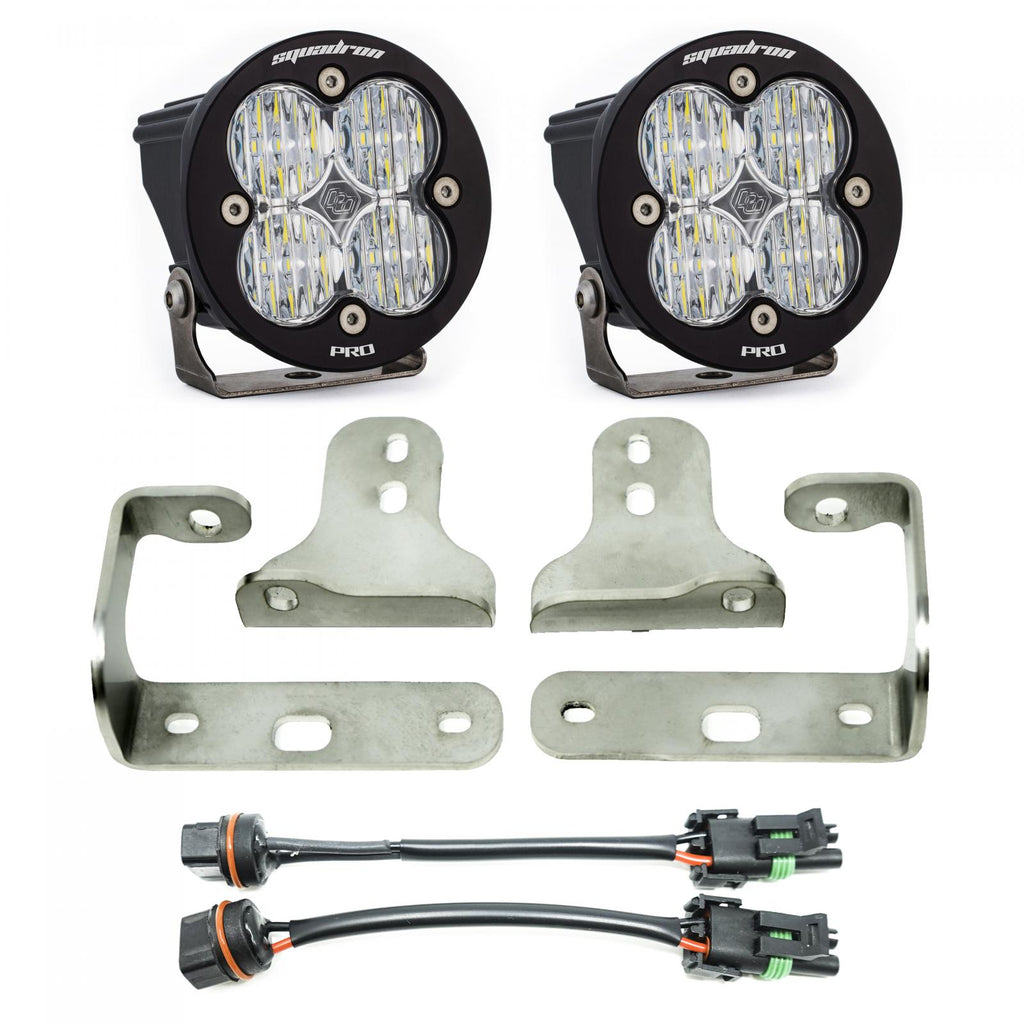 Baja Designs 447067 Squadron-R Pro Fog Pocket Light Kit for Select Jeep Gladiator, Jeep Wrangler