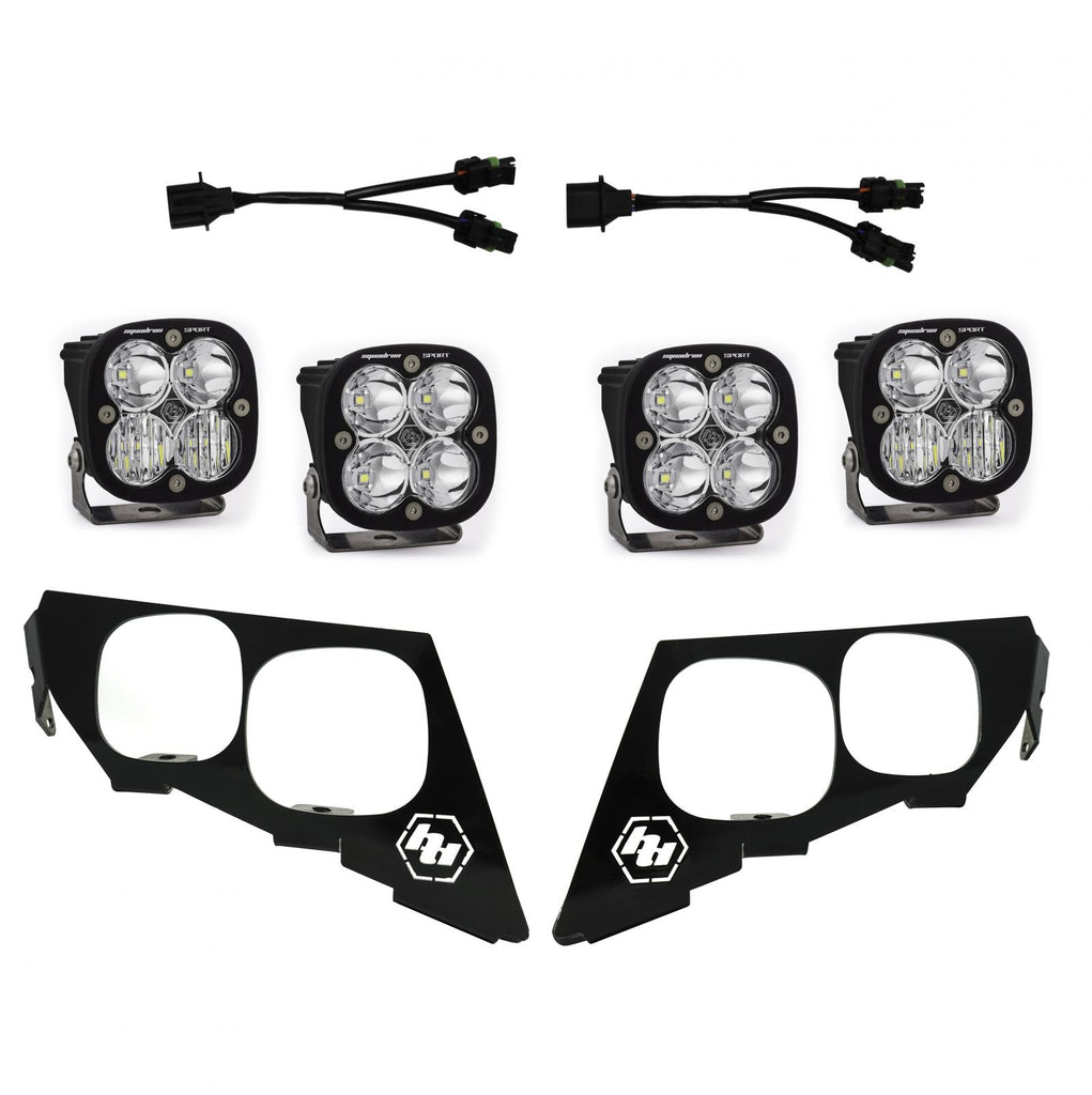 Baja Designs 447094 Squadron Sport Headlight Kit for Select Arctic Cat Wildcat XX, Textron Wildcat XX, Textron Wildcat XX LTD