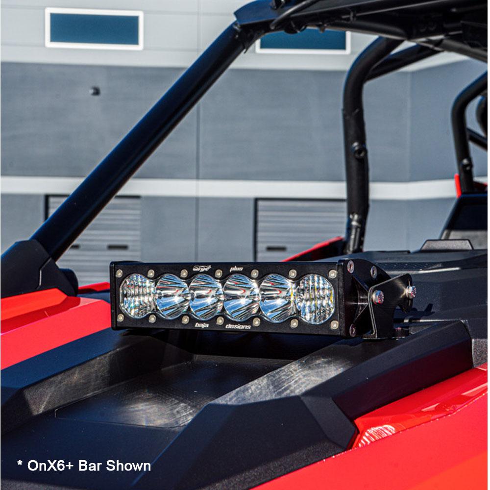 Baja Designs 447166 S8 10 Inch Hood Mount Light Bar Kit for Select Polaris RZR PRO XP, Polaris RZR PRO XP 4, Polaris RZR PRO XP 4 Orange Madness LE, Polaris RZR PRO XP 4 Premium, Polaris RZR PRO XP 4 Sport, Polaris RZR PRO XP 4 Ultimate, Polaris RZR PRO