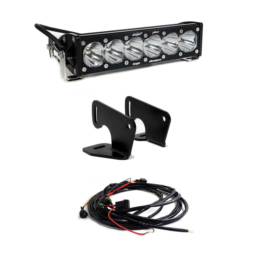 Baja Designs 447167 OnX6+ 10 Inch Hood Mount Light Bar Kit for Select Polaris RZR PRO XP, Polaris RZR PRO XP 4, Polaris RZR PRO XP 4 Orange Madness LE, Polaris RZR PRO XP 4 Premium, Polaris RZR PRO XP 4 Sport, Polaris RZR PRO XP 4 Ultimate, Polaris RZR