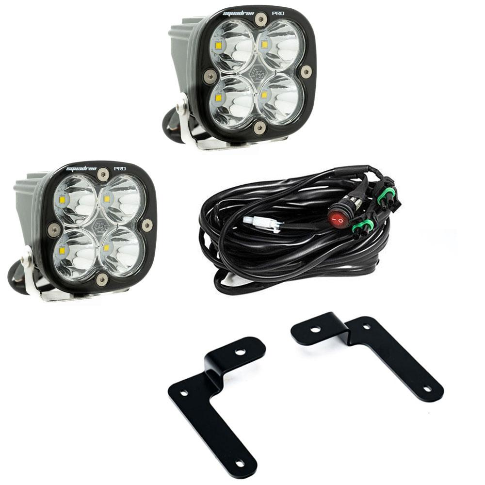 Baja Designs 447505 Squadron Pro A-Pillar Light Kit for Select Jeep Gladiator, Jeep Wrangler