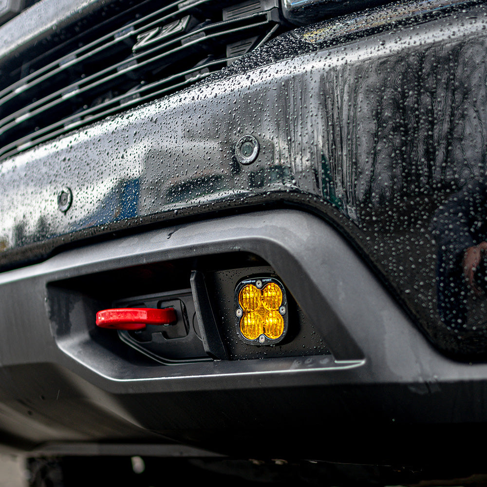 Baja Designs 447518 Squadron Sport Fog Pocket Light Kit for Select Chevrolet Silverado 1500, Chevrolet Silverado HD, Chevrolet Silverado HD