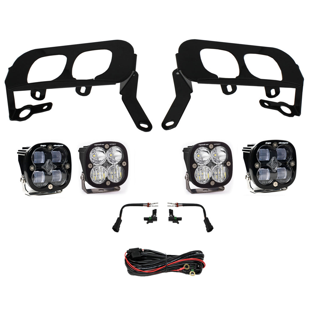 Baja Designs 447530 Squadron Sport/SAE Dual Fog Pocket Light Kit for Select Chevrolet Silverado
