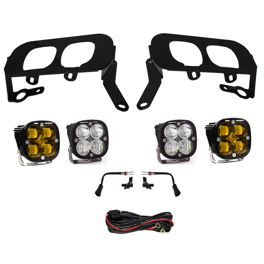 Baja Designs 447531 Squadron Sport/SAE Dual Fog Pocket Light Kit for Select Chevrolet Silverado