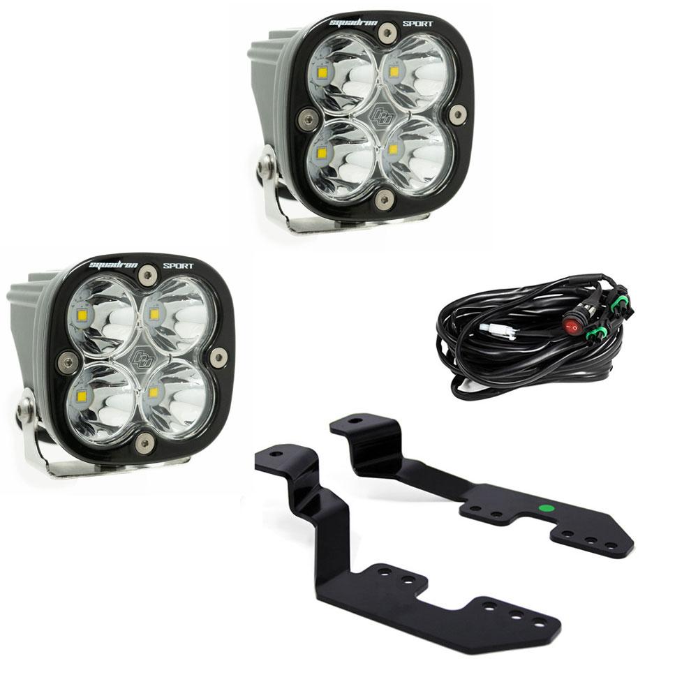Baja Designs 447603 Squadron Sport A-Pillar Light Kit for Select Chevrolet Colorado, Chevrolet Silverado 1500, GMC Canyon, GMC Sierra
