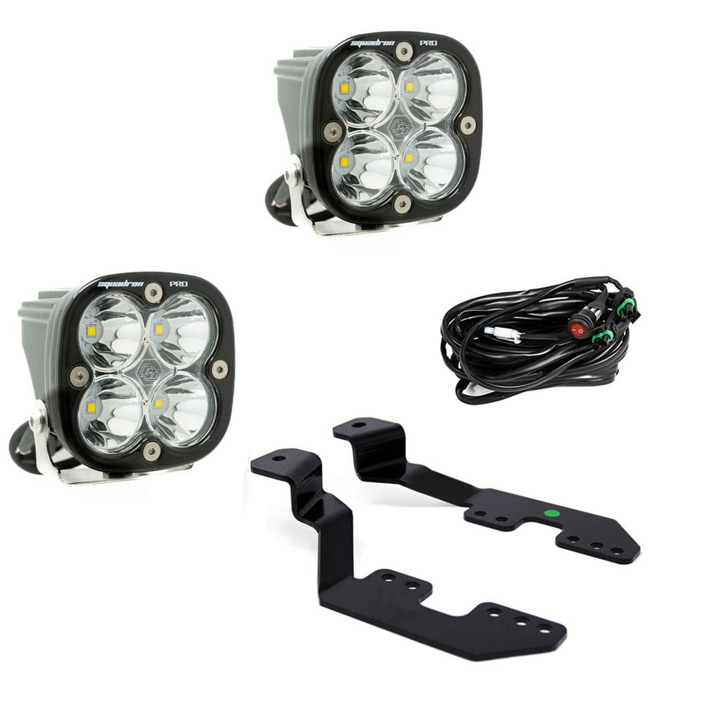 Baja Designs 447604 Squadron Pro A-Pillar Light Kit for Select Chevrolet Colorado, Chevrolet Silverado 1500, GMC Canyon, GMC Sierra
