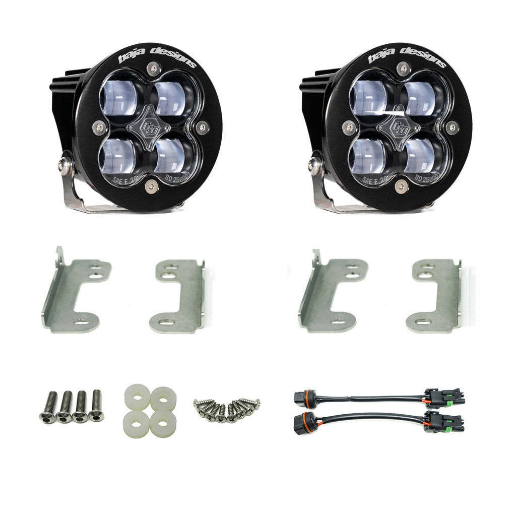 Baja Designs 447621 Squadron-R SAE Fog Pocket Light Kit for Select Jeep Wrangler, Jeep Wrangler JK